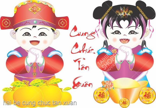hai be cung chuc tan xuan
